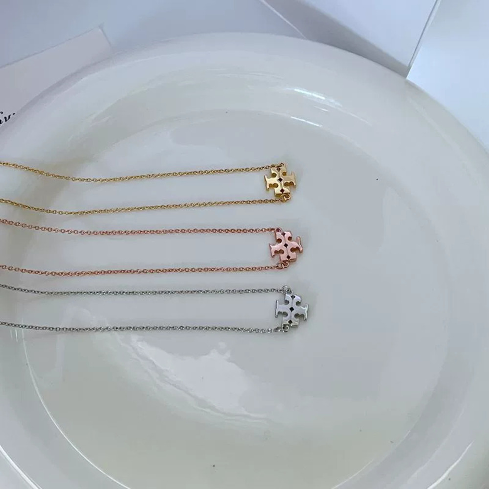 Tory Burch Alphabet Metal Necklace